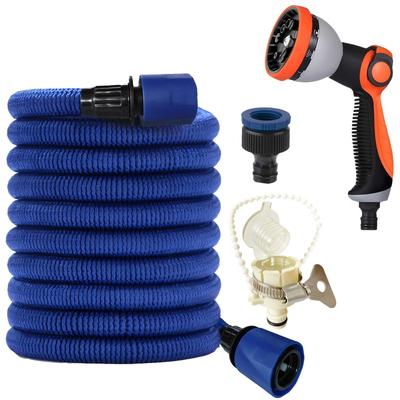 Chen Yang Mały Sklep Rozciągliwy Ogród Rozciąga się 3 razy Jego do Mycia Samochodu i Podlewania 5m do Wąż, Długość, (Niebieski, 15m)