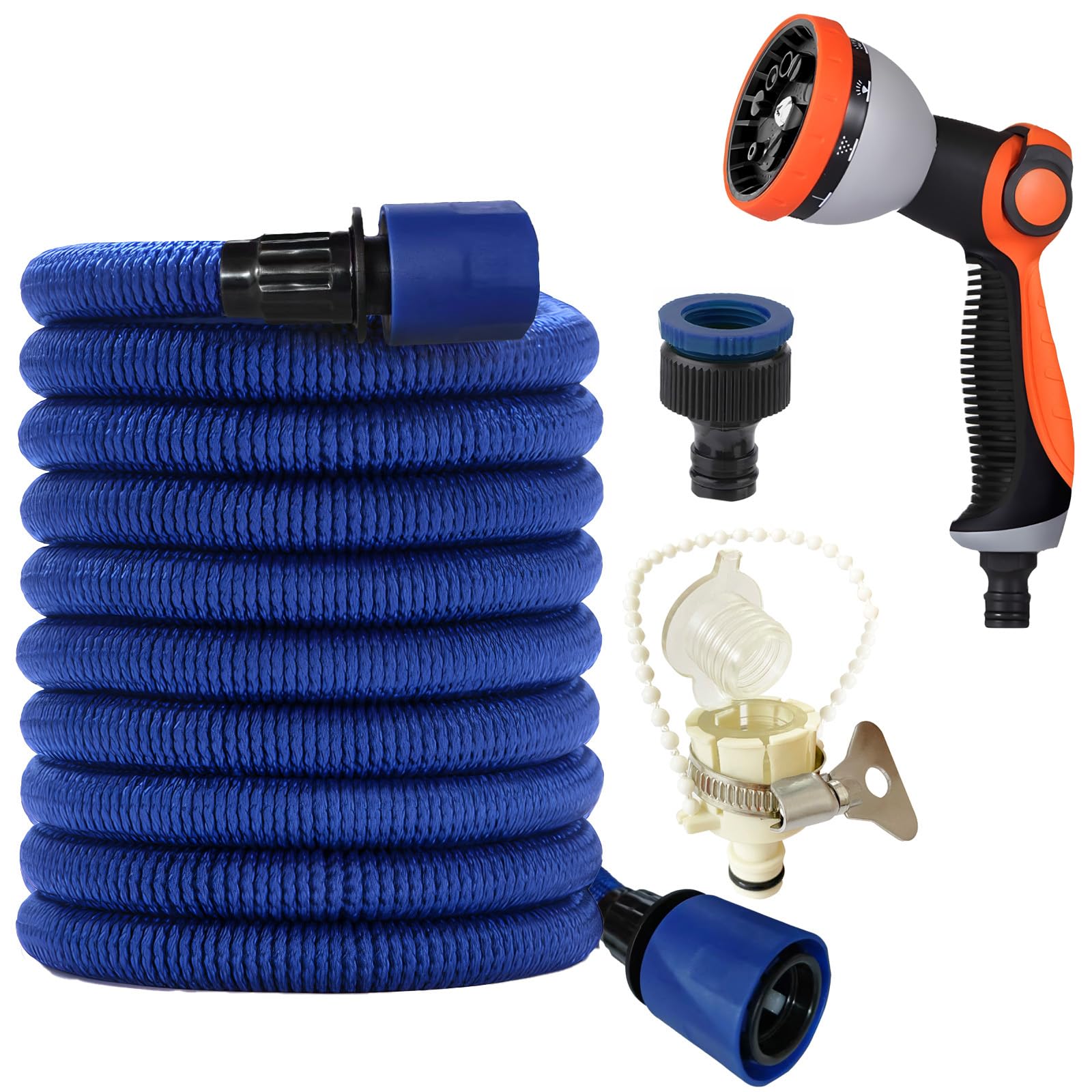 

Chen Yang Small Store Extendable Garden Extends 3 Times Its for Car Washing and Watering 5m to Hose, Length, (Blue, 15m) синий