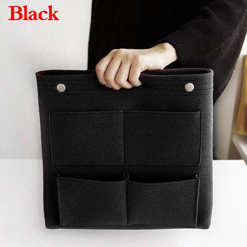 

Женская сумка-косметичка с несколькими карманами, модная фетровая сумка для хранения, чехол, сумка-чехол, многофункциональная чёрный