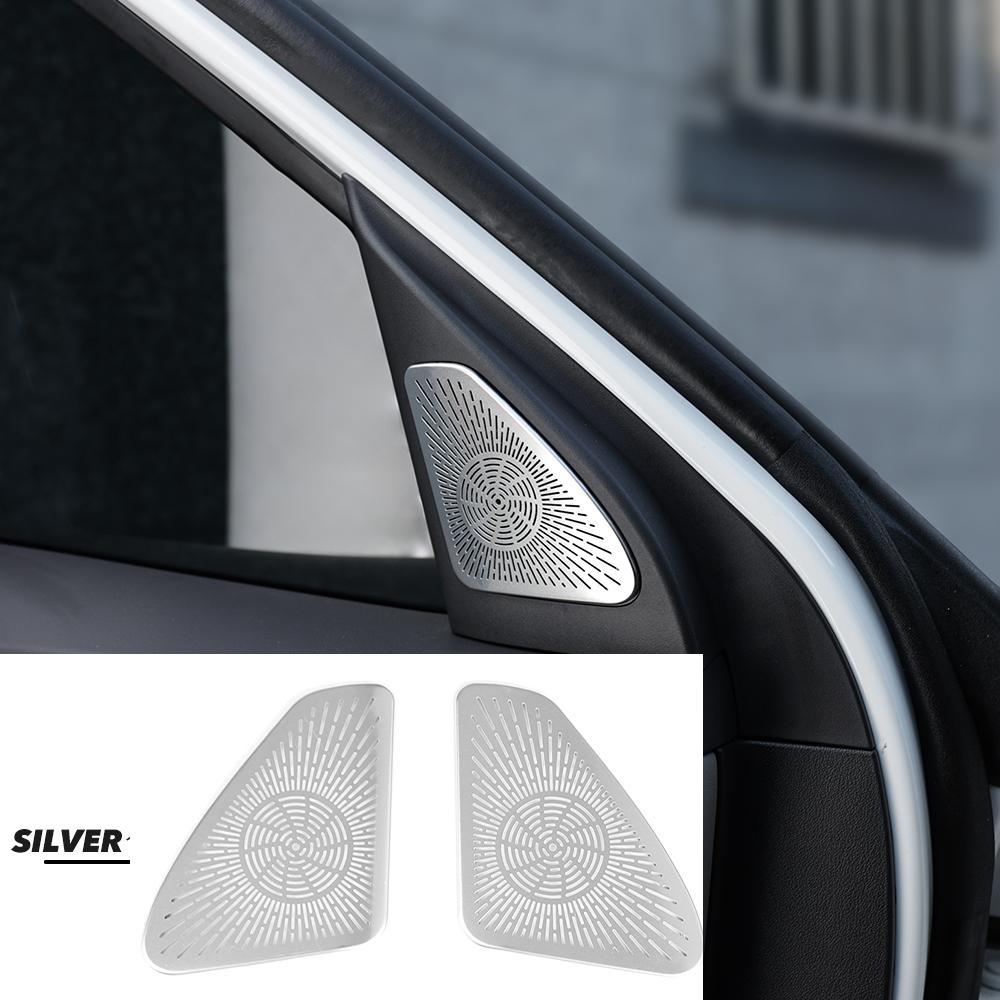 For KIA EV5 2024 2025 LHD/RHD Car Door Speaker Horn Protective Covers Interior Trim Accessories Stainless Steel Material