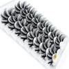 8 Paare Beauty Wispy Fluffy Handgemachte 25mm Wimpern Wimpernverlängerung 4D Nerzhaar Falsche Wimpern