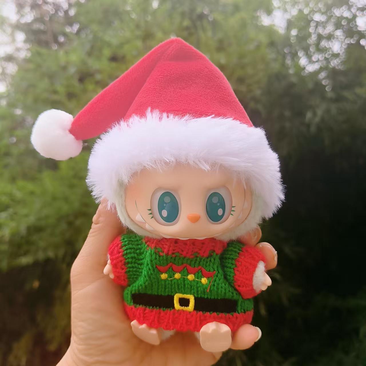 

Брелок Кукла Лабубу Набор Шапка и Свитер для Первого/Второго Поколения