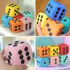6Pcs 3.8/6/8CM Giant EVA Foam Dice Rounded Corner Six-Sided Large Dice Gaming Dice Toy Board Game Prop Game Casino Themed Party Decoration