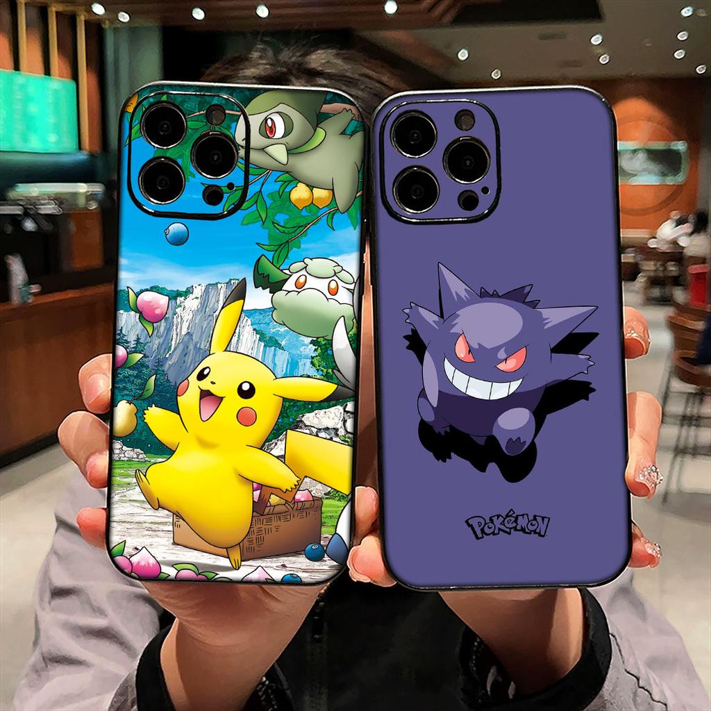 For Samsung Galaxy A07 A13 A12 A23 A50 A51 A52 A53 A70 A71 A72 A04 Note 20 9 8 10 Case GO Gengar Lovely P-Pokemons P-Pikachus