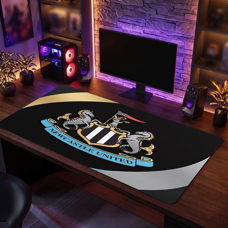 Tappetino Mouse Grande Stampa Calcio Newcastle United, Tappetino Esteso Antiscivolo per Scrivania da Gioco per Ufficio Casa