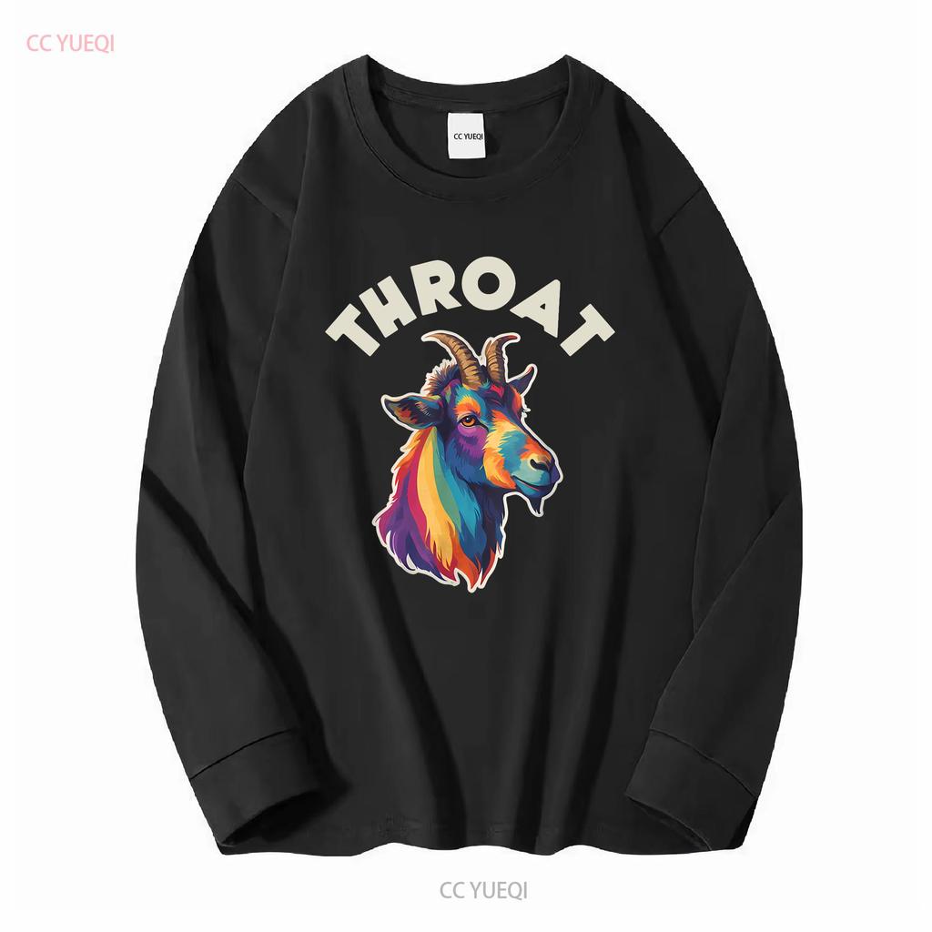 NEW LIMITED Funny Throat Goat Adult Humor Design Best Idea T Shirt S 3XL Vintage Washed Stylish Versatile Breathable Soft