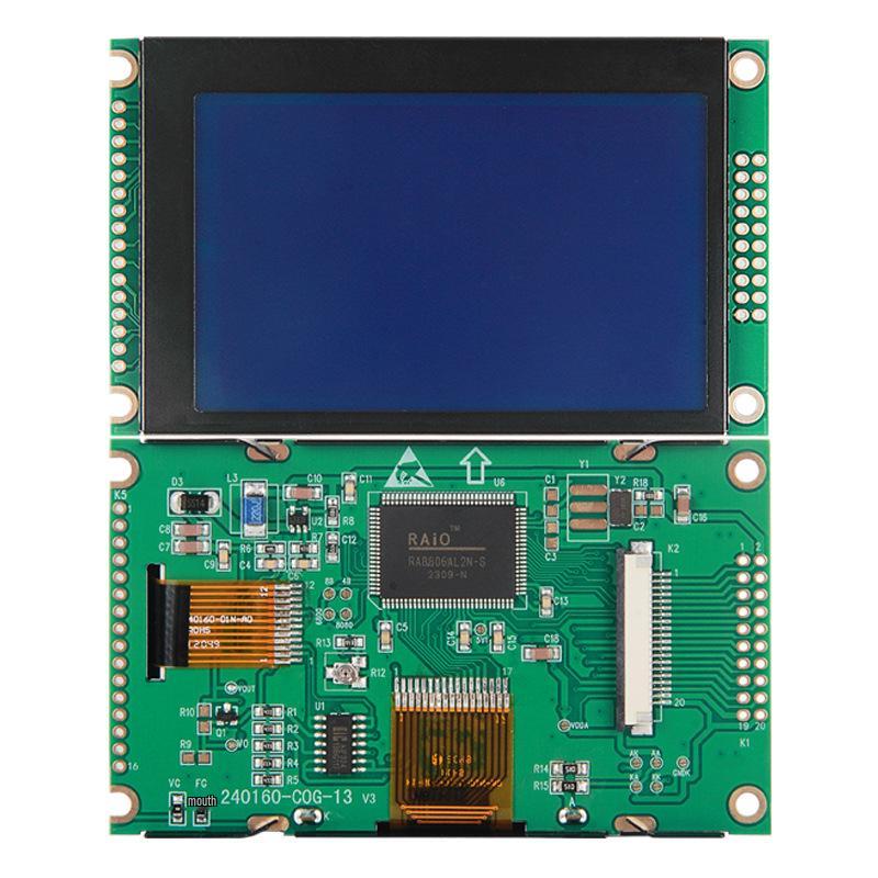 3.1-Inch LCD Dot Matrix Industrial Display with RA8806 Character Set and Parallel Port