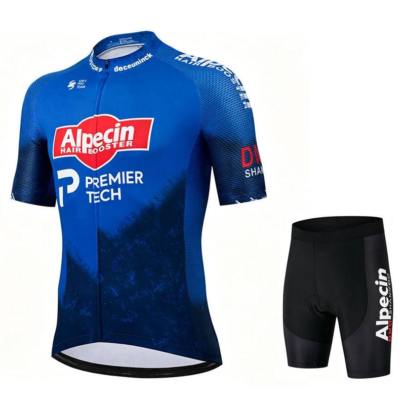 2026 Alpecin Pro Cycling Jersey Sets Men Bib Shorts Bicycle Short Sleeve Bicicleta Clothing Bike Maillot Ciclismo Hombre Black Sets