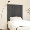 824935 vidaXL Wall-mounted Headboard Grey 95.5x3x110 Cm Solid Pine Wood