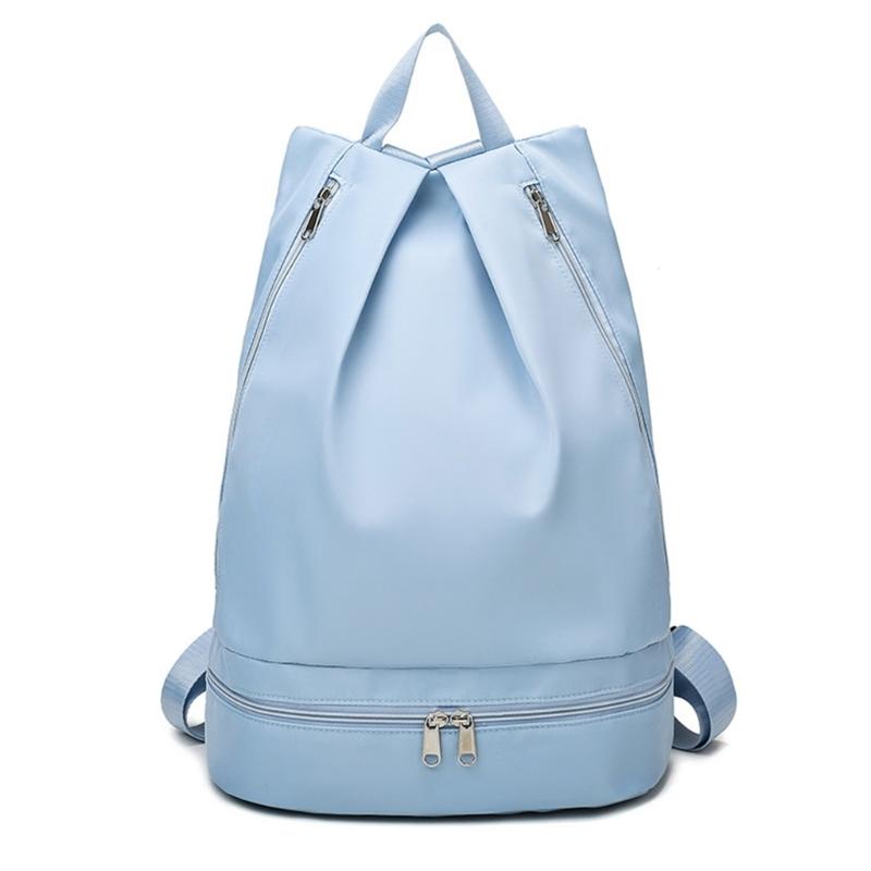 Large Capacity Sports Bag DryWet Swimming Backpack with Shoe Compartment Rucksack Lightweight Casual Daypack
