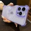 Shockproof Transparent Soft Phone Case For iPhone 16 Pro 15 14 Plus 13 12 11 Candy Color Camera Protection Silicone Bumper Cover