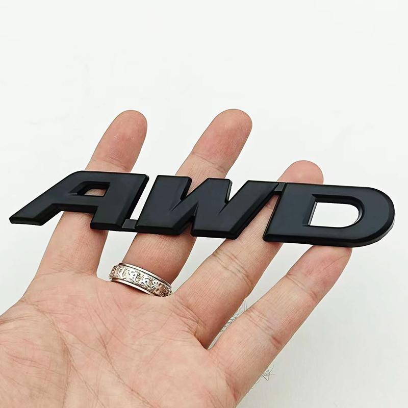 3D Metal AWD Logo Badge Sticker Car Body Emblem Decal Wheel Drive SUV Off Road for Toyota Impreza Subaru Honda Auto Accessories