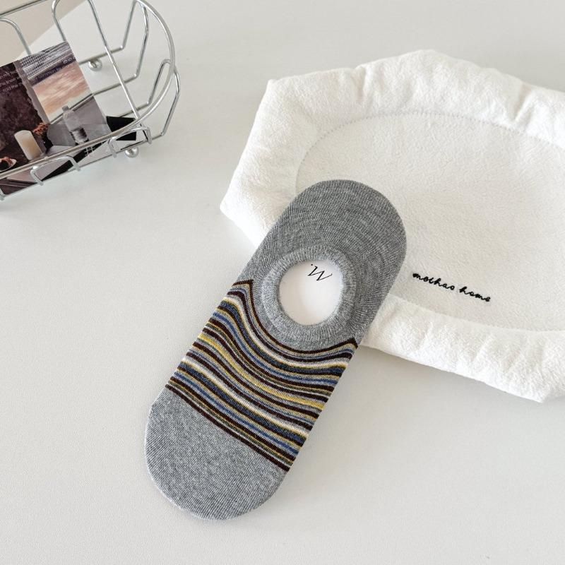 Spring and Summer Lightweight Flat-front Invisible Versatile Breathable Cotton Slip-on Sports Socks