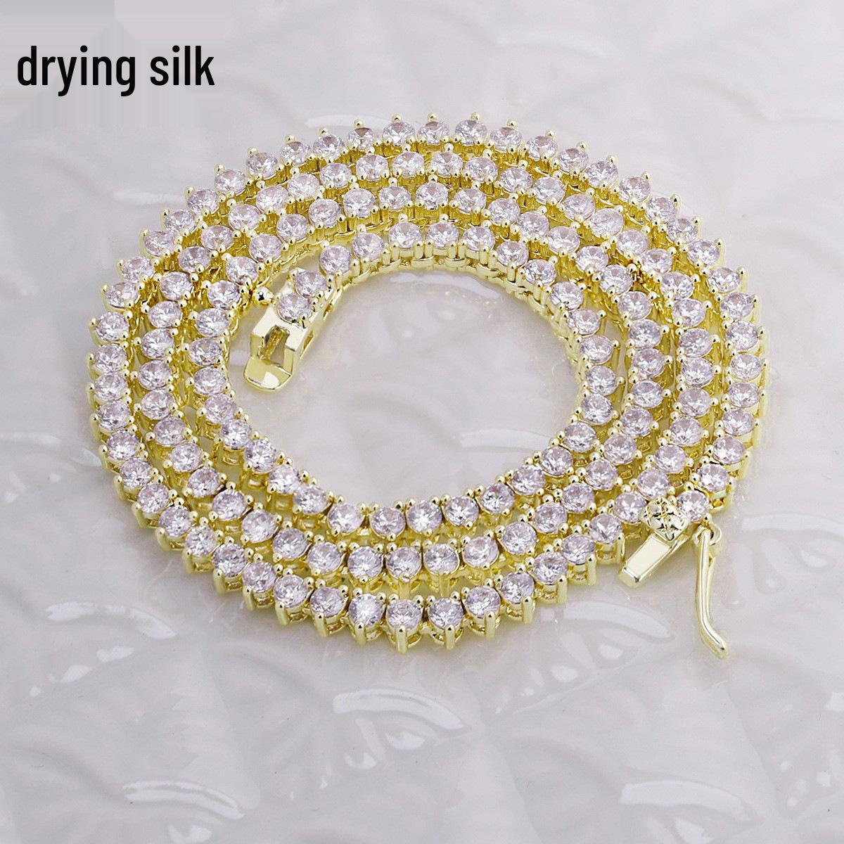 

Copper-Tone Butterfly Zircon Tennis Necklace Gold 16 inches