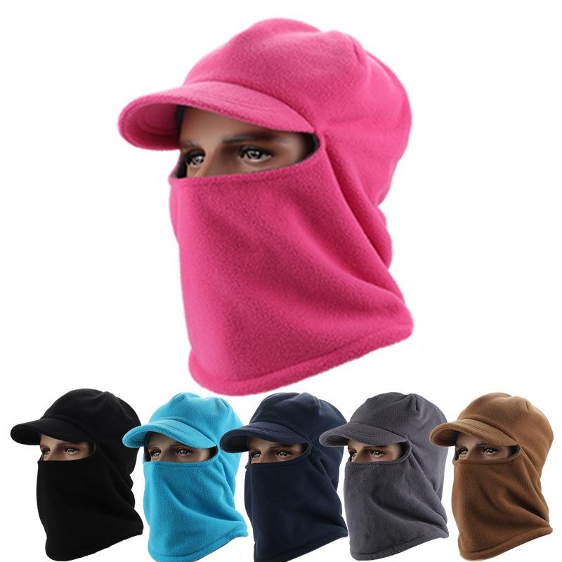 Autumn and winter new fleece hat windproof cycling ski pullover hat fleece thickened hat outdoor warm hat
