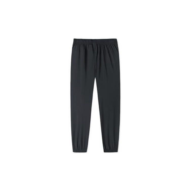 Li Ning Quick-Drying Loose Fit Elastic Knitted Sports Pants Men bottoms Black AYKT880-1