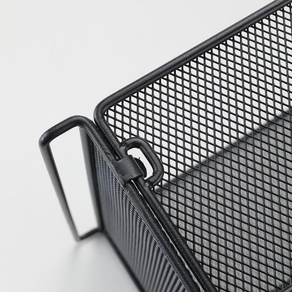 CAMPING MOON Bridge Table for IGT, Mesh Box, IGT Tray, Storage Box, Expanded Metal, CK-24BK