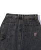 Vintril Sunday Fatigue Denim Long Skirt (Indigo)