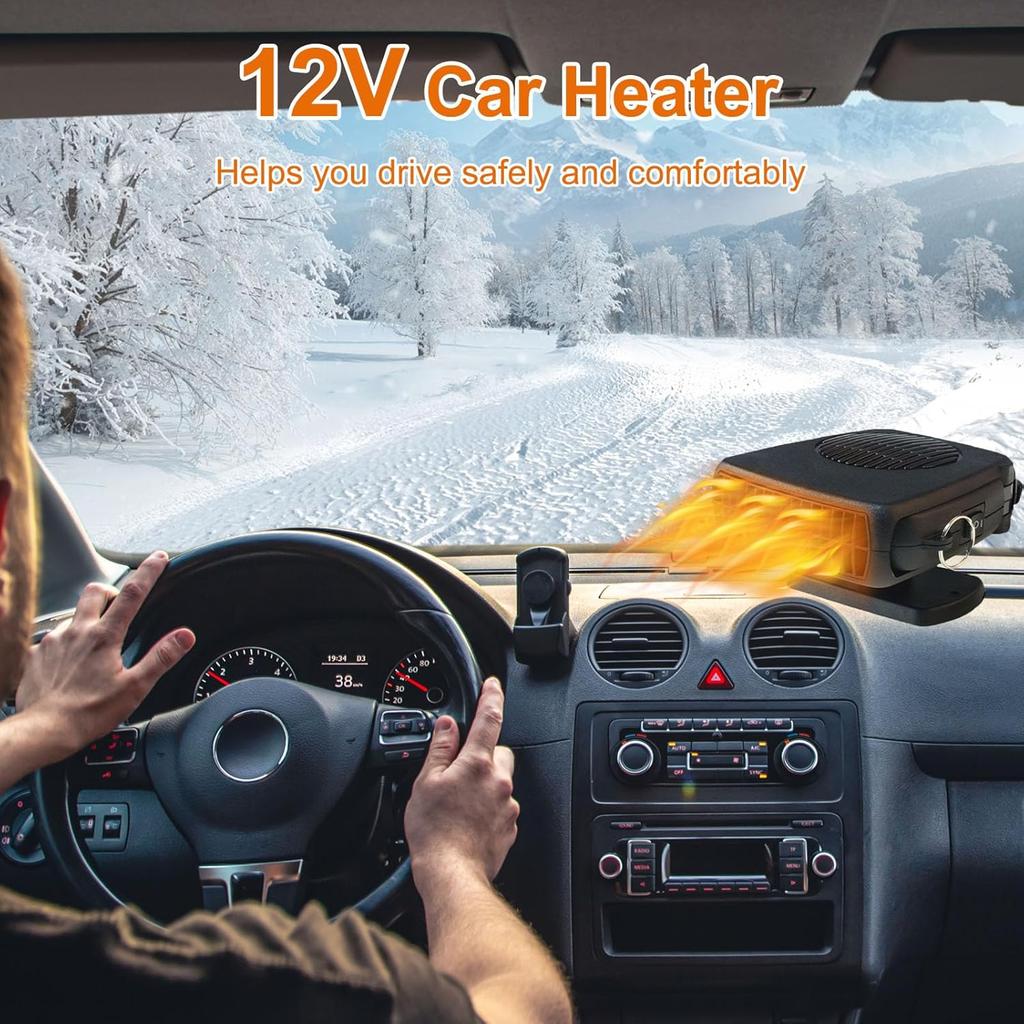 Car Heater 12V/24V 150W 200W Portable Car Heater Fan 2 IN 1 Cooling Heating Auto Windshield Defroster Car Anti-Fog Heater