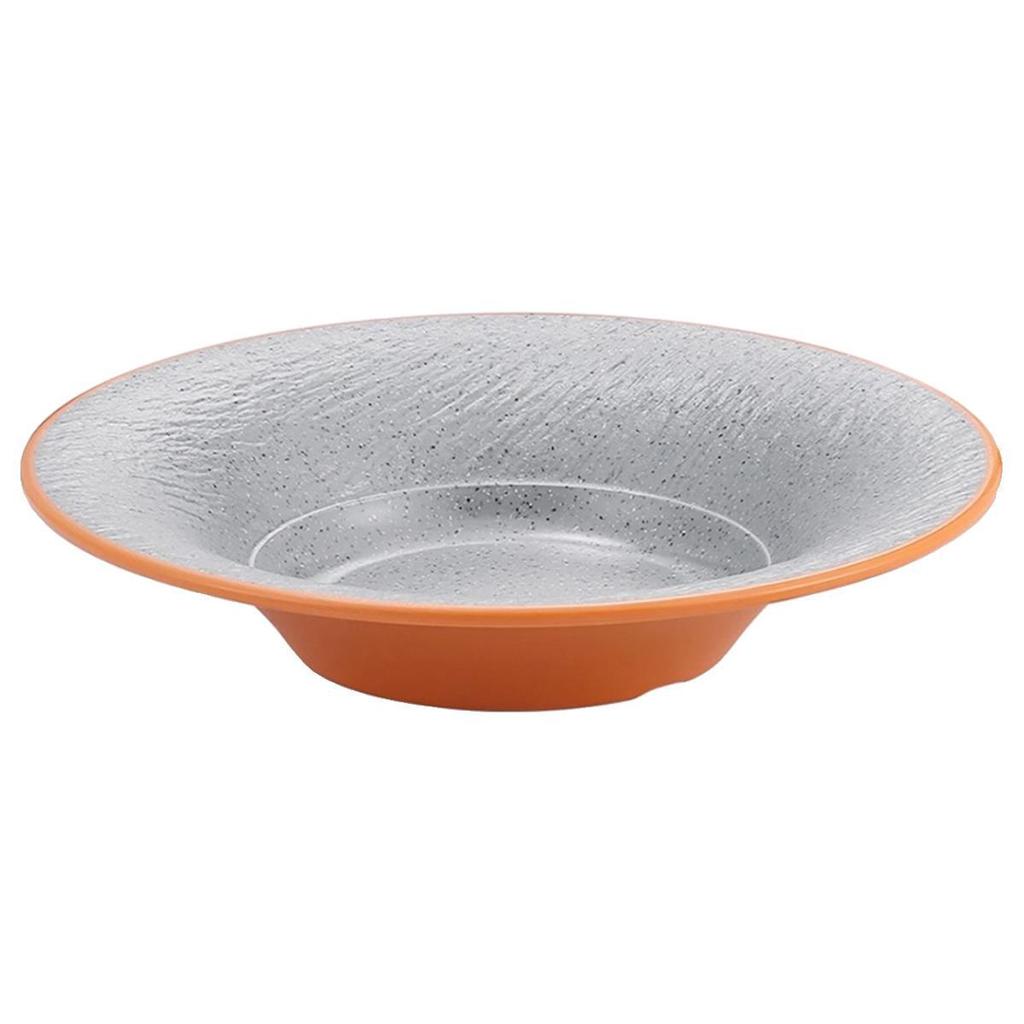 Melamine Straw Hat High-Footed Deep Plate for Pasta, Cold Dishes, and Mixed Noodles - Restaurant Tableware