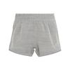 Solid Color Woven Elastic Waist Straight Leg Casual Shorts Women Shorts Gray GT1185