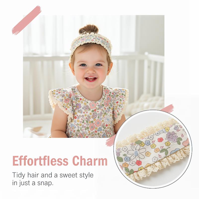 Cute Flower Baby Hair Bands Non-Slip Comfortable Perfect for Newborn Photoshoots and Special Occasions