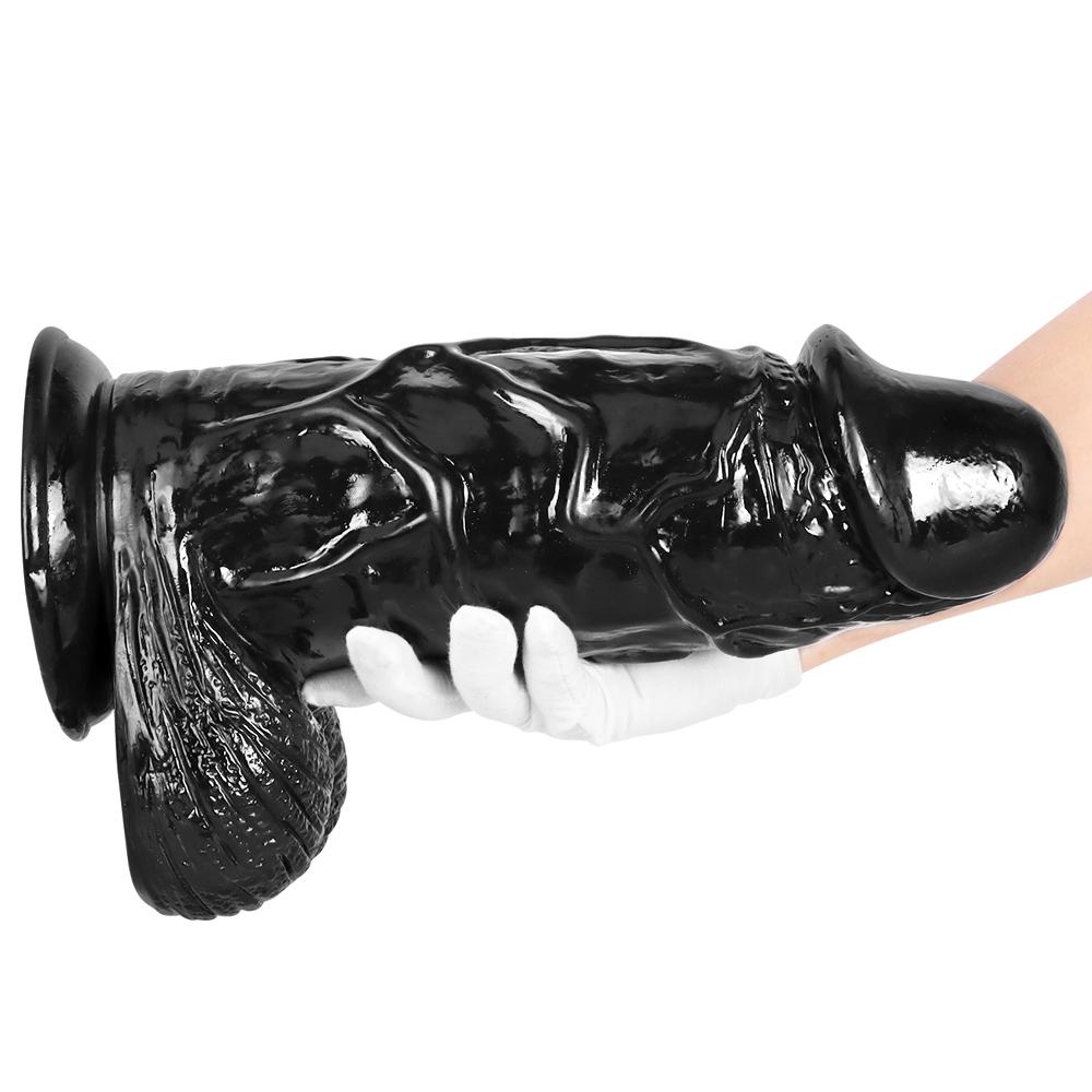 Huge Black Penis Fisting Big Dildo Adult Sex Toy Realistic Dick Strap On Cock Femdom Women's Masturbator