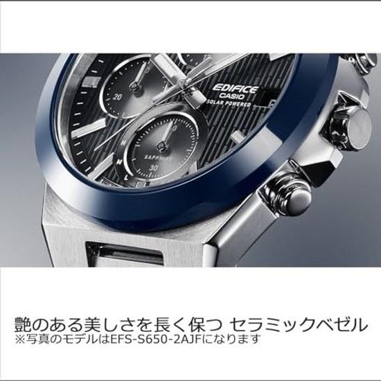 Casio Wristwatch Edifice Solar Ceramic Bezel Sapphire Glass EFS-S650YD-2AJF Mens Blue