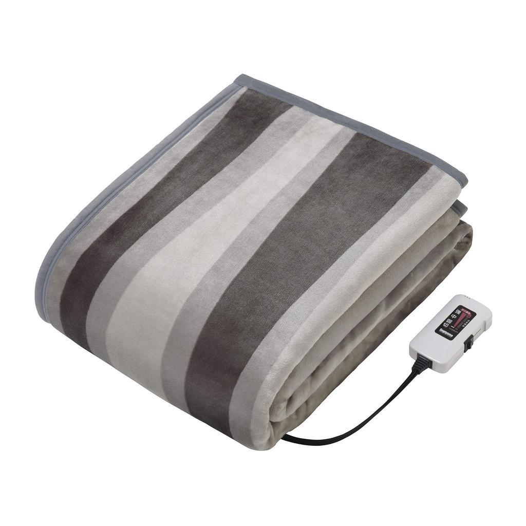Sugiyama Premium Boa Electric Blanket with Throw 190 x 140 Wide Made in Art Stripe (Combined Blanket), cm, Size, Japan, SSW20KW10(AS),