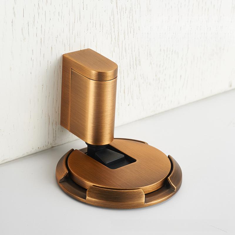 Windproof Floor Absorption Anti-collision New Mechanical Invisible Bathroom Door Stopper Rear Door Bumper No-drill Door Stop
