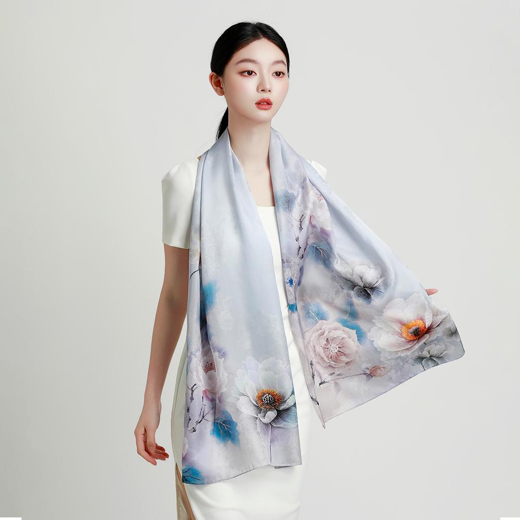 100% Mulberry Silk Scarf for Women