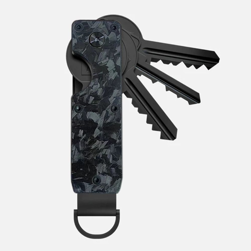Smart Metal Key Organizer Holds 2-6 Keys with Screwdriver Keychain Minimalist Keys Fob for Keys Less Than 6.2cm