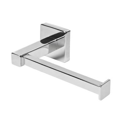 Chrome Square Toilet Paper Holder Toilet Paper Wall | Paper Case (Silver)