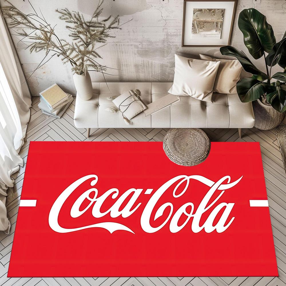 Coca-cola Classic Bottle Cap Square Rugs Are a Great Choice for Living Rooms, Bedrooms, Home Décor, and As Gifts.