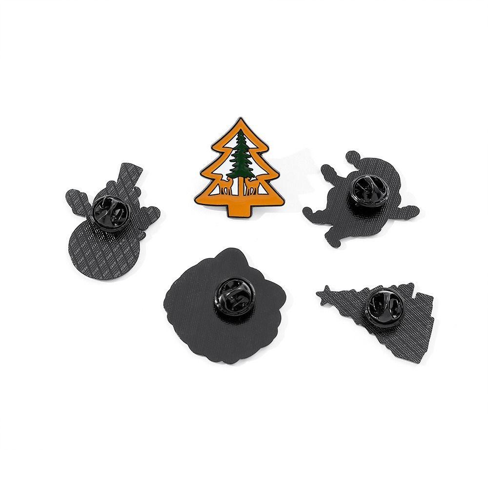 Fashionable Christmas Brooch Snowman Christmas Tree Pins Santa Claus Brooch  New Year Pins