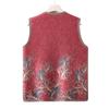 Middle-aged and Elderly Autumn Clothes Plus Velvet Thickened Vest Grandma New Cardigan Sleeveless Sweater 60 Years Old 70 Mother Warm Horse Clip