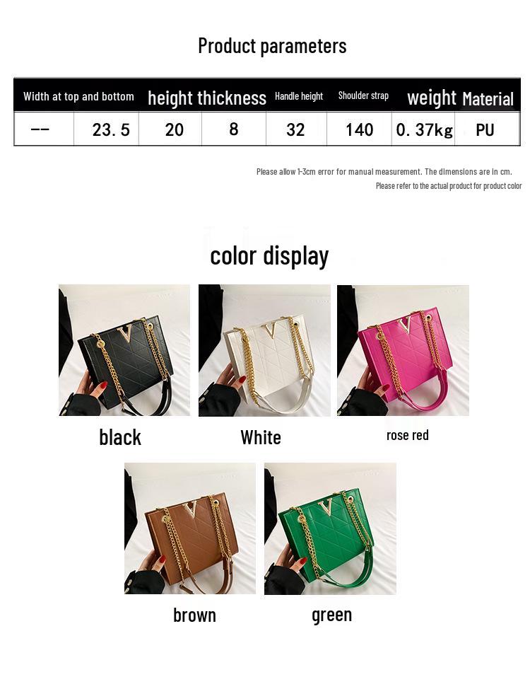 2023 Retro Casual Winter Tote: Large Capacity Solid Color Diamond Lattice Underarm Bag