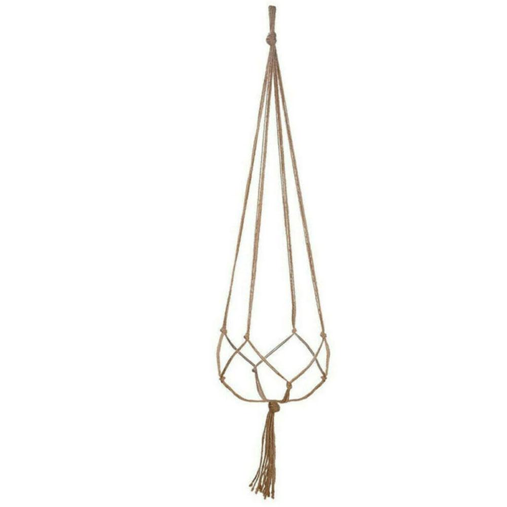

1/6PCS Macrame Plant Hanger Vintage Rope Basket Outdoor Pot Holder Flower Garden Plant Hanger Indoor Wall Hanging Plant Pot