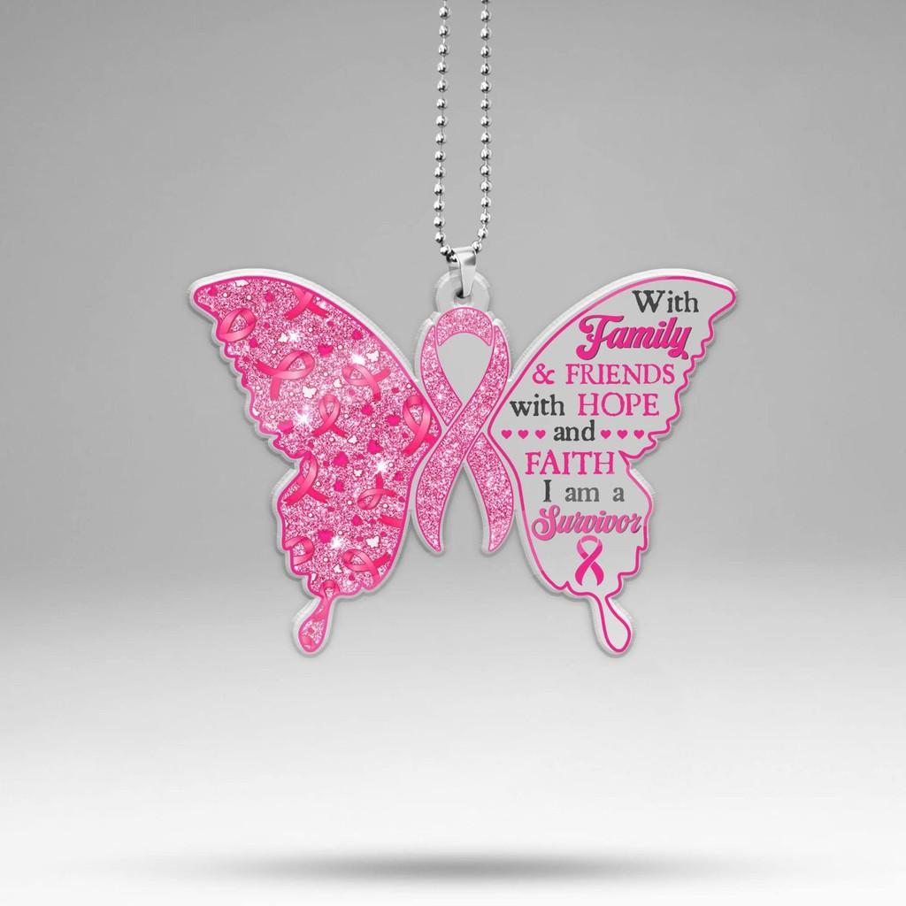 Acrylic Pink Fashionable Flat Car Pendant Accessory For Chic Aesthetics Interior