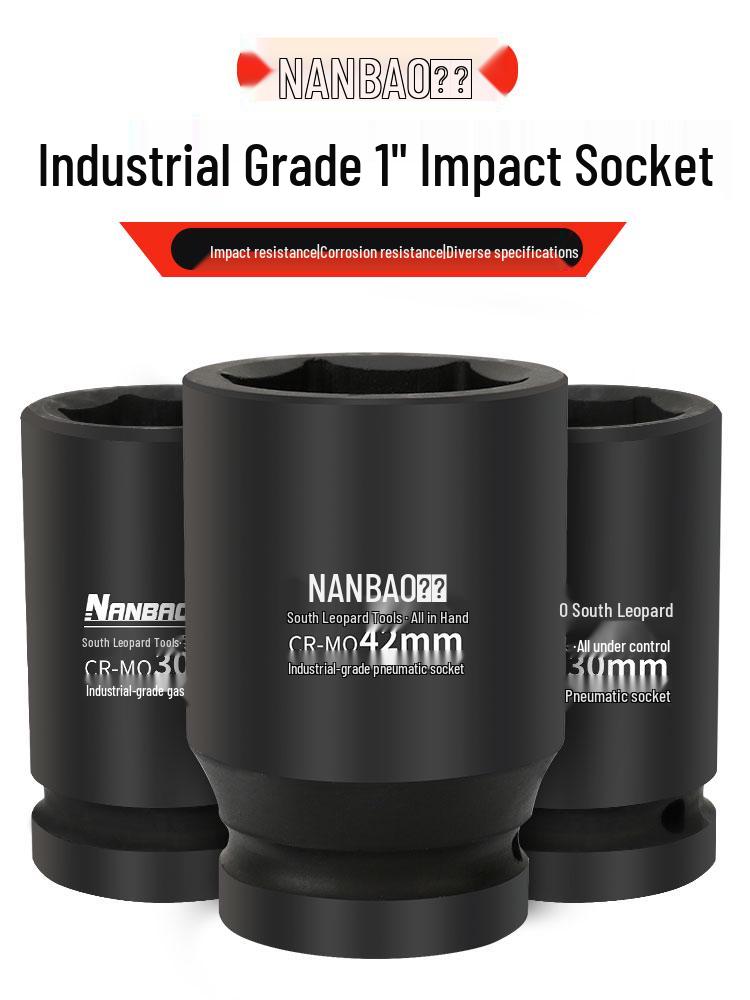 Industrial Grade Heavy Duty 1-Inch Pneumatic Hex Socket for Truck Tires