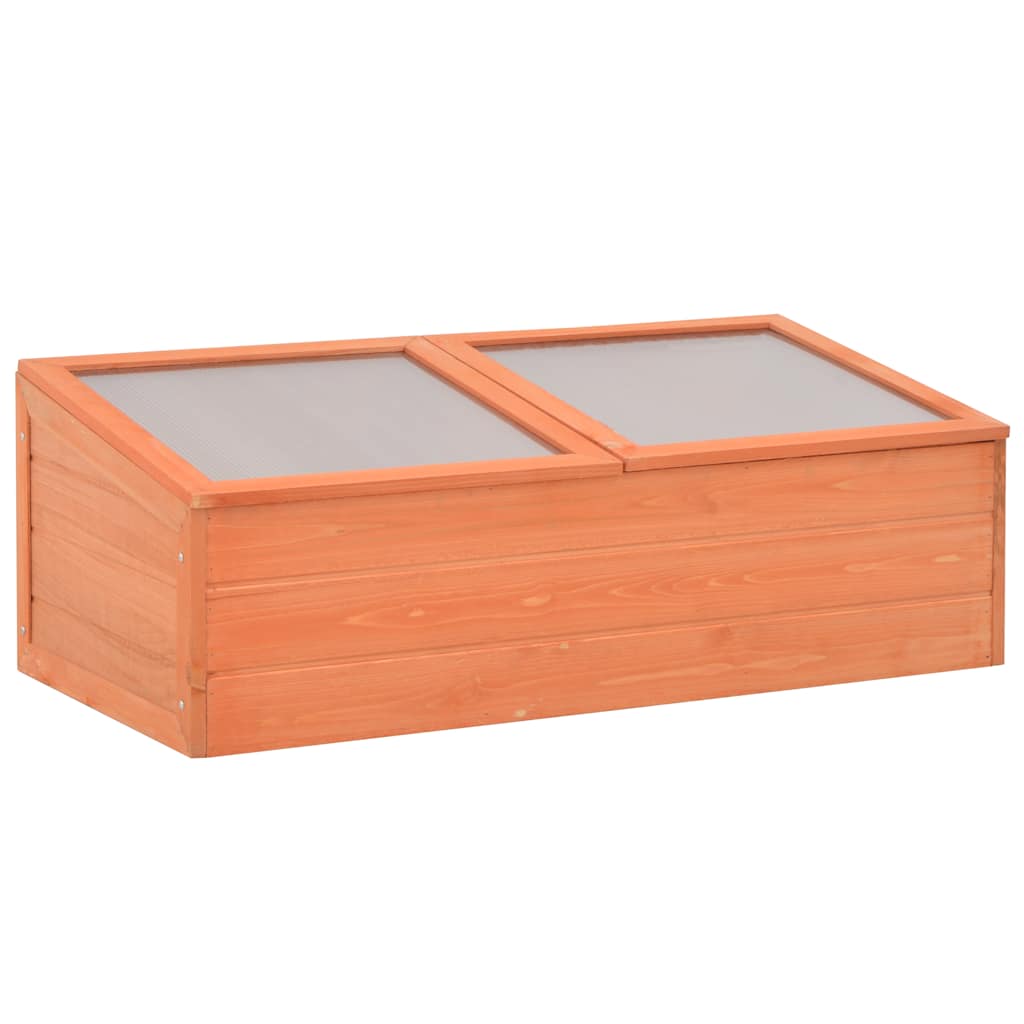 vidaXL Frühbeet Holz 100x50x34 cm braun