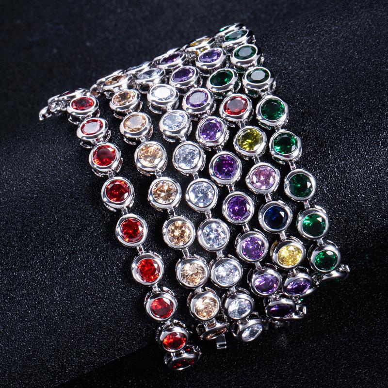 CMM Delicate Multicolor Choice Zirconia Bracelet for Brides