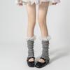 Lolita Girls Lace Ruffles Leg Warmers Women Long Socks Knitted Foot Cover Arm Warmer Y2K Spring Summer Boot Cuffs Stockings New