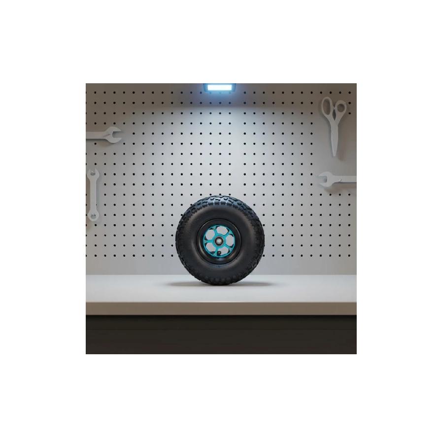 Inflatable Wheel 9-Inch Knobby Pattern Wheel Vehicle Part Heavy Duty Even Rolling