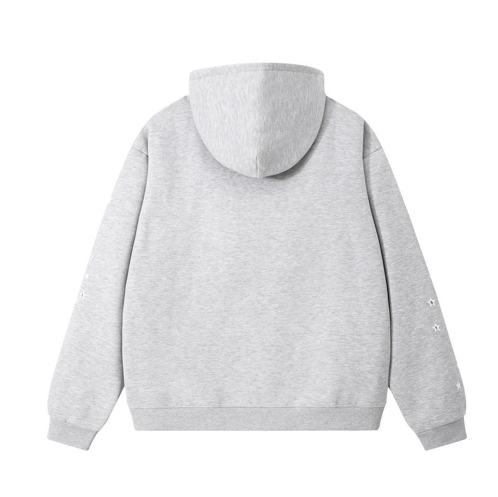 Young Thug Style Foam Letter Hoodie - Pink Hip-Hop Sweatshirt for Couples