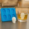 Skull Ice Mold Butt Silicone Ice Cube Mold 6-Cell BPA-Free Ice Cube Maker Dishwasher Safe Ice Mold for Whiskey Cocktails Juice