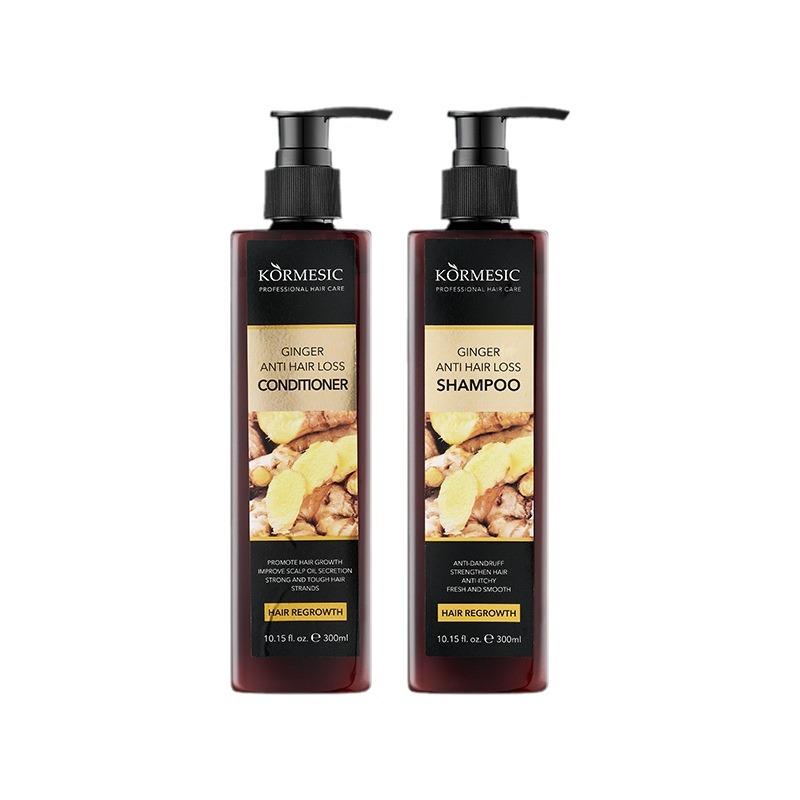 Shampoing, revitalisant et essence capillaire à l'eau de gingembre KORMESIC