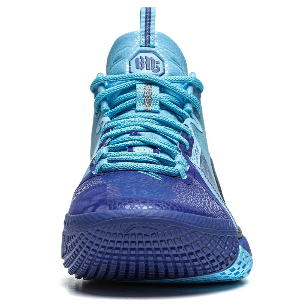 New LiNing Anti-five 4 Cushioned Wear-Resistant Breathable Mid-Top Basketball Shoes Men's Blue ABFU015-6