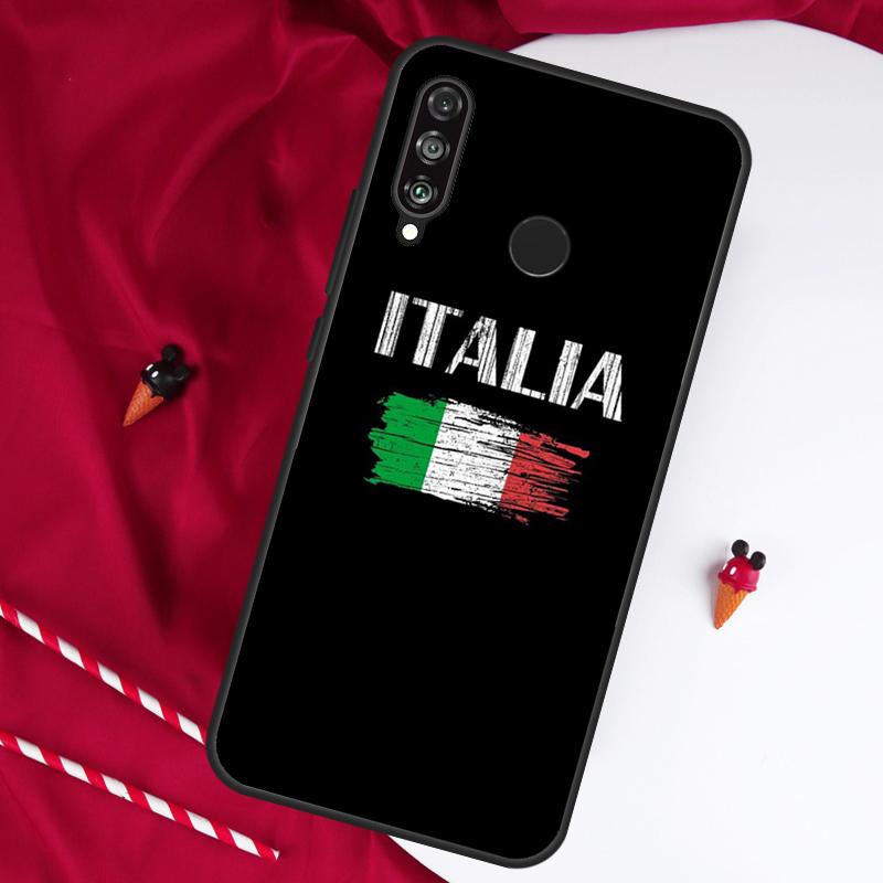 Italy Flag For Huawei Nova 11 Pro 9 10 SE Y60 Y70 Y90 Y61 Y91 Y73 Y72 12i 11i 8i P20 P30 P40 Lite Case