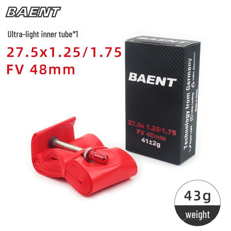 BAENT Ultralight 700C Road Bike Tube 20x1 (1-1/8), Wear-Resistant, Lightweight, Durable, Presta Valve F/V60